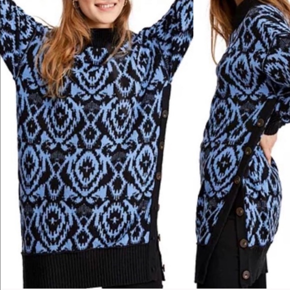 Free People Sweaters - Free People NWT Wallpaper Tunic Sweater